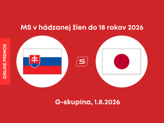 Slovensko - Japonsko. ONLINE prenos zo zápasu MS v hádzanej žien do 18 rokov.