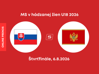 Slovensko - Čierna Hora. ONLINE prenos zo štvrťfinálového zápasu MS v hádzanej žien do 18 rokov.