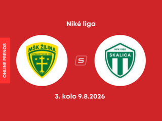 MŠK Žilina - MFK Skalica: ONLINE prenos zo zápasu 3. kola Niké ligy.