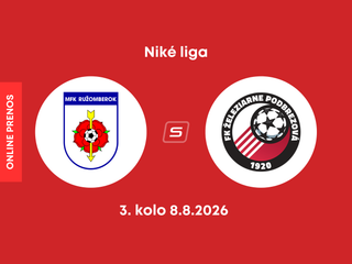 MFK Ružomberok - FK Železiarne Podbrezová: ONLINE prenos zo zápasu 3. kola Niké ligy.