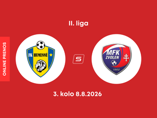 FK Humenné - MFK Zvolen: ONLINE prenos zo zápasu 3. kola II. ligy.