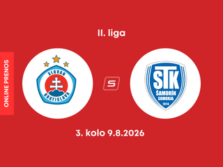ŠK Slovan Bratislava B - FC ŠTK 1914 Šamorín: ONLINE prenos zo zápasu 3. kola II. ligy.