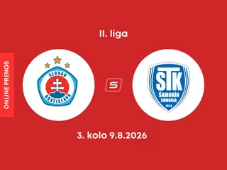 ŠK Slovan Bratislava B - FC ŠTK 1914 Šamorín: ONLINE prenos zo zápasu 3. kola II. ligy.