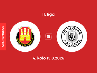 FK Inter Bratislava - FC Slovan Galanta: ONLINE prenos zo zápasu 4. kola II. ligy.