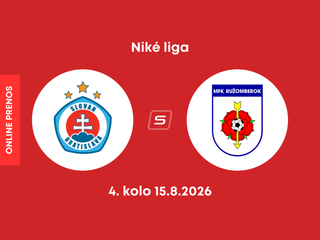 ŠK Slovan Bratislava - MFK Ružomberok: ONLINE prenos zo zápasu 4. kola Niké ligy.