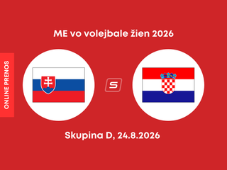 Slovensko - Chorvátsko: ONLINE prenos z ME vo volejbale žien 2026.