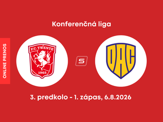 FC Twente Enschede - FC DAC 1904 Dunajská Streda: ONLINE prenos z 1. zápasu 3. predkola Konferenčnej ligy.