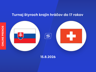 Slovensko - Švajčiarsko: ONLINE prenos z turnaja 4 krajín hráčov do 17 rokov.