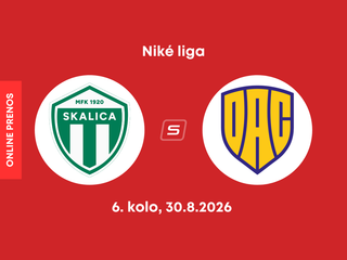 MFK Skalica - FC DAC 1904 Dunajská Streda: ONLINE prenos zo zápasu 6. kola Niké ligy.