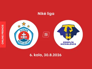 ŠK Slovan Bratislava - MFK Zemplín Michalovce: ONLINE prenos zo zápasu 6. kola Niké ligy.