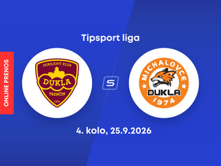 HK Dukla Trenčín - HK Dukla Michalovce: ONLINE prenos zo zápasu42. kola Tipsport ligy.