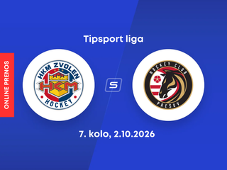 HKM Zvolen - HC Prešov: ONLINE prenos zo zápasu 7. kola Tipsport ligy.