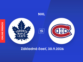 Toronto Maple Leafs - Montreal Canadiens: ONLINE prenos zo zápasu NHL.