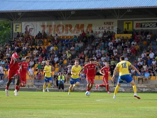Momentka zo zápasu Fiľakovo - Banská Bystrica.