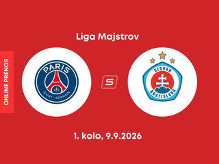 Paríž St. Germain - ŠK Slovan Bratislava: ONLINE prenos zo zápasu 1. kola ligovej fázy Ligy majstrov.
