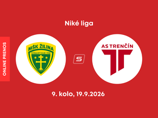 MŠK Žilina - AS Trenčín: ONLINE prenos zo zápasu 9. kola Niké ligy.