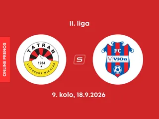 MFK Tatran Liptovský Mikuláš - FC ViOn Zlaté Moravce: ONLINE prenos zo zápasu 9. kola II. ligy.