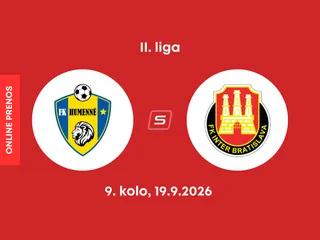 FK Humenné - FK Inter Bratislava: ONLINE prenos zo zápasu 9. kola II. ligy.