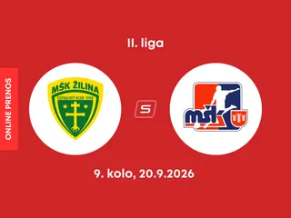 MŠK Žilina B - MŠK Považská Bystrica: ONLINE prenos zo zápasu 9. kola II. ligy.