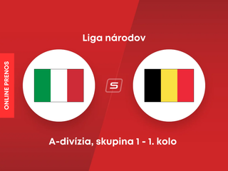 Taliansko - Belgicko: ONLINE prenos zo zápasu A-divízie Ligy národov.