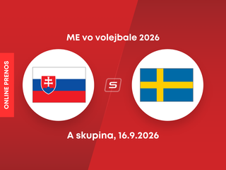 Slovensko - Švédsko: ONLINE prenos z ME vo volejbale 2026.