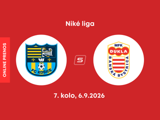 FC Košice - MFK Dukla Banská Bystrica: ONLINE prenos zo zápasu 7. kola Niké ligy.