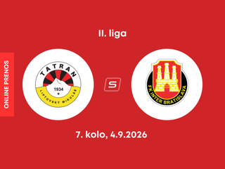 MFK Tatran Liptovský Mikuláš - FK Inter Bratislava: ONLINE prenos zo zápasu 7. kola II. ligy.