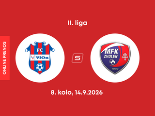 FC ViOn Zlaté Moravce - MFK Zvolen: ONLINE prenos zo zápasu 8. kola II. ligy.