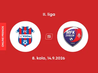 FC ViOn Zlaté Moravce - MFK Zvolen: ONLINE prenos zo zápasu 8. kola II. ligy.