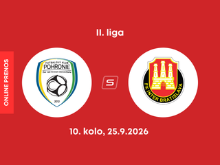 FK Pohronie - FK Inter Bratislava: ONLINE prenos zo zápasu 10. kola II. ligy.