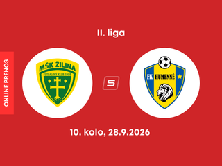 MŠK Žilina B - FK Humenné: ONLINE prenos zo zápasu 10. kola II. ligy.