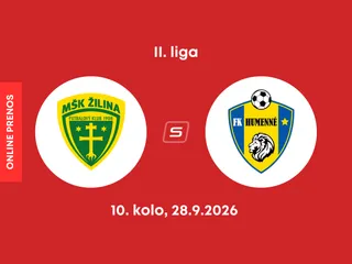 MŠK Žilina B - FK Humenné: ONLINE prenos zo zápasu 10. kola II. ligy.