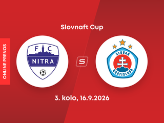 FC Nitra a ŠK Slovan Bratislava: ONLINE prenos zo zápasu 3. kola Slovnaft Cupu.