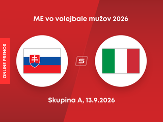 Slovensko - Taliansko: ONLINE prenos z ME vo volejbale 2026. 