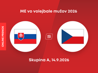 Slovensko - Česko: ONLINE prenos z ME vo volejbale 2026.