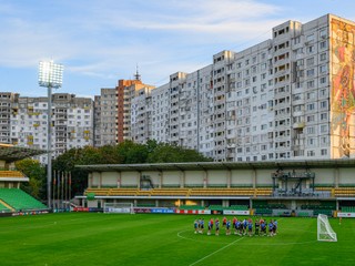 Na snímke tréning slovenskej futbalovej reprezentácie pred utorňajším zápasom C-divízie Ligy národov Moldavsko - Slovensko v Kišiňove.