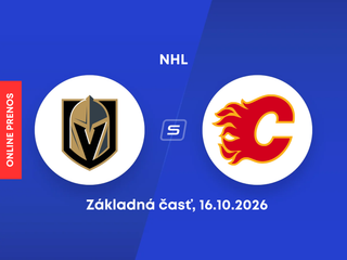 Vegas Golden Knights - Calgary Flames: ONLINE prenos zo zápasu NHL.