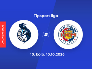 HK Poprad - HKM Zvolen: ONLINE prenos zo zápasu 10. kola Tipsport ligy.