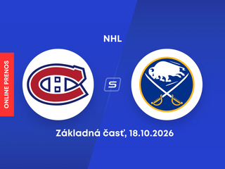 Montreal Canadiens - Buffalo Sabres: ONLINE prenos zo zápasu NHL.