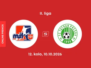 MŠK Považská Bystrica - FC Tatran Prešov: ONLINE prenos zo zápasu 12. kola II. ligy.