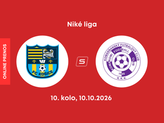 FC Košice - KFC Komárno: ONLINE prenos zo zápasu 10. kola Niké ligy.