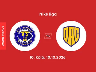 MFK Zemplín Michalovce - FC DAC Dunajská Streda: ONLINE prenos zo zápasu 10. kola Niké ligy.