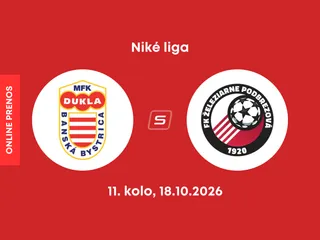 MFK Dukla Banská Bystrica - FK Železiarne Podbrezová: ONLINE prenos zo zápasu 11. kola Niké ligy.