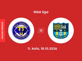 MFK Zemplín Michalovce - FC Košice: ONLINE prenos zo zápasu 11. kola Niké ligy.