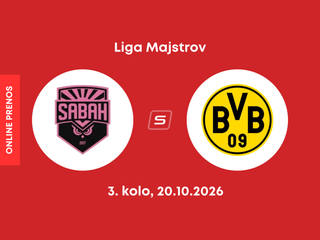 Sabah FK - Borussia Dortmund: ONLINE prenos zo zápasu 3. kola ligovej fázy Ligy majstrov.