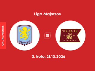 Aston Villa - Viking FK: ONLINE prenos zo zápasu 3. kola ligovej fázy Ligy majstrov.