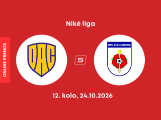 FC DAC Dunajská Streda - MFK Ružomberok: ONLINE prenos zo zápasu 12. kola Niké ligy.