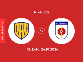 FC DAC Dunajská Streda - MFK Ružomberok: ONLINE prenos zo zápasu 12. kola Niké ligy.