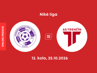 KFC Komárno - AS Trenčín: ONLINE prenos zo zápasu 12. kola Niké ligy.