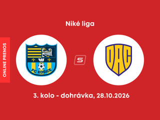FC Košice - FC DAC Dunajská Streda: ONLINE prenos z dohrávky zápasu 3. kola Niké ligy.